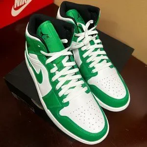 Nike | Shoes | Nike Mens White Green Air Jordan Mid Da842631  display picture 1